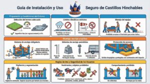 Uso seguro de castillos hinchables - Dieserso