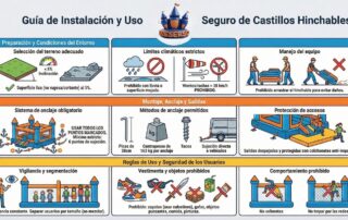 Uso seguro de castillos hinchables - Dieserso